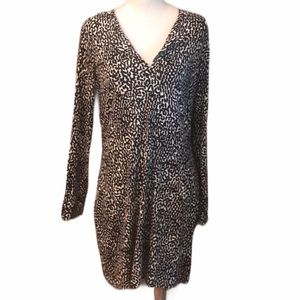 Diane Von Furstenberg long sleeve print dress